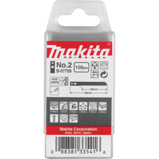 Набор пил HCS по металлу Makita для универсальной прорезки 65 мм (100 шт.)