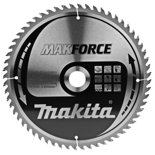 B-08573 MAKITA Пиляльний диск MAK Force по дереву 270x30 мм 60 зубів