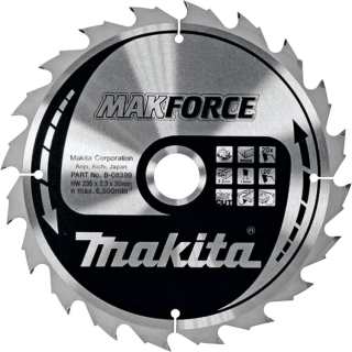 B-08589 MAKITA Пиляльний диск MAK Force по дереву 235x30 мм 60 зубів
