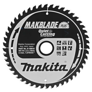Пиляльний диск Makita MAKBlade Plus по дереву 216x30мм x 48 зуб, B-08632