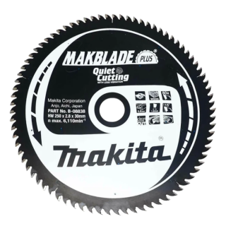 Пиляльний диск Makita MAKBlade Plus по дереву 250x30мм 80 зуб, B-08838