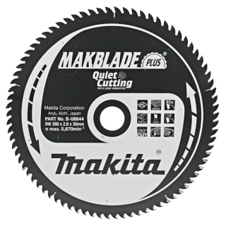 Пиляльний диск Makita MAKBlade Plus: дерево 260 мм 80 зубів B-08844
