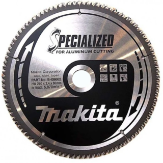 Пиляльний диск Makita SPECIALIZED для алюмінію 260х30 мм, 100 зубів, B-09662