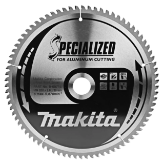 B-09715 MAKITA Пиляльний диск по алюмінію 260х30 мм, 80 зубів