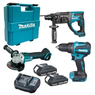Набор Makita DGA504Z+DHR202Z+DDF490WVE. SET-DGA504Z-0126