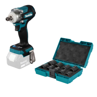 Набор аккумуляторного инструмента MAKITA LXT гайкокрут DTW301Z+ набор уд. головок E-16564