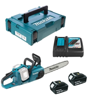 Набор аккумуляторного инструмента цепная пила MAKITA LXT DUC353Z + 197952-5 (BL1830x2, DC18RC, Makpac 1)
