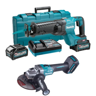 Набор Makita XGT ножовка JR001GM201+ болгарка GA035GZ