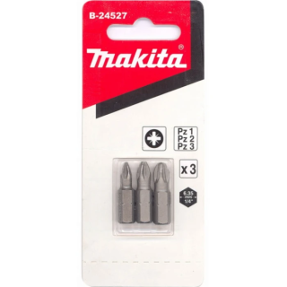 Биты Makita PZ1, PZ2, PZ3 (3 шт.)