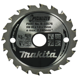 Диск пиляльний SPECIALIZED: дерево Makita 85 мм 20 зубів