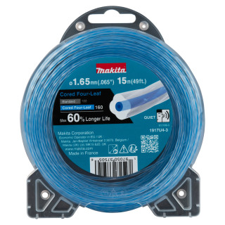 Косильная леска с усиленной сердцевиной Makita 1,65 мм, клеверная