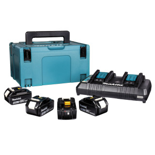 Комплект аккумуляторов LXT Makita (BL1840Bx4, DC18RD, Makpac