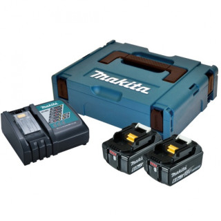 Комплект аккумуляторов Makita серии LXT (BL1860Bx2, DC18RC, Makpac)
