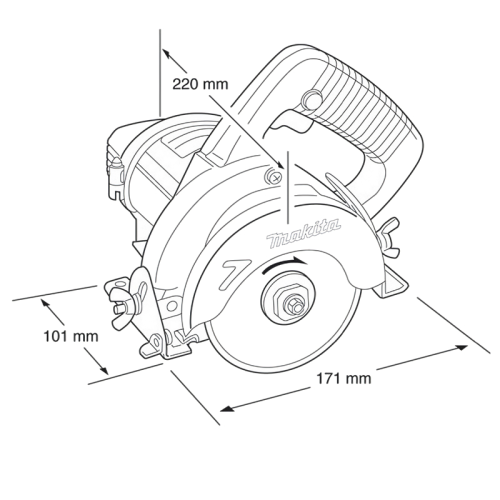 Алмазная дисковая пила по камню Makita 4101 RH