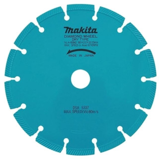 Алмазный отрезной диск Makita 180×22,23 (сухая резка)