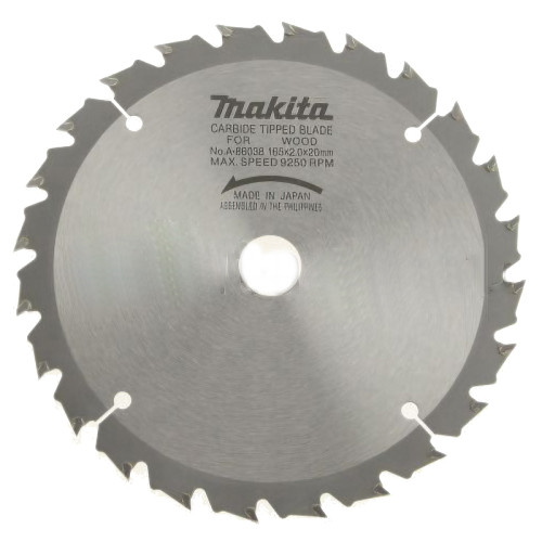 Пильный диск Standart: для дерева, Makita , 165 мм, 24 зубца