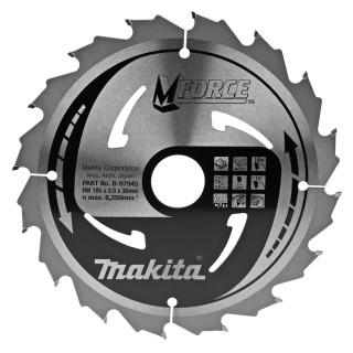 Пиляльний диск MForce: дерево Makita 185 мм 16 зубів