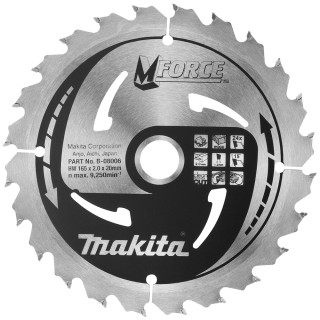 Пиляльний диск MForce: дерево Makita 165 мм 24 зуба