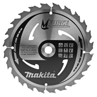Пиляльний диск MForce: дерево Makita 190 мм 24 зуба