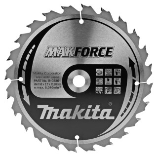 Пиляльний диск MAKForce: дерево Makita 190x15,88 мм 24Т