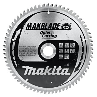 Пиляльний диск MAKBlade Plus: дерево Makita 260 мм 70 зубів