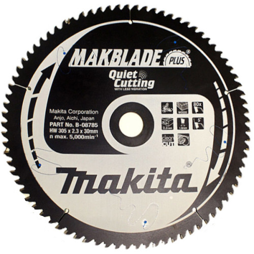 Пиляльний диск MAKBlade Plus: дерево Makita 305 мм 80 зубів