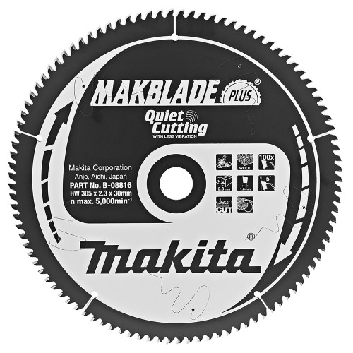 Пиляльний диск MAKBlade Plus: дерево Makita 305 мм 100 зубів