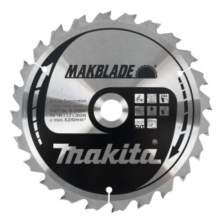 Пиляльний диск MAKBlade: дерево Makita 190x20 24T