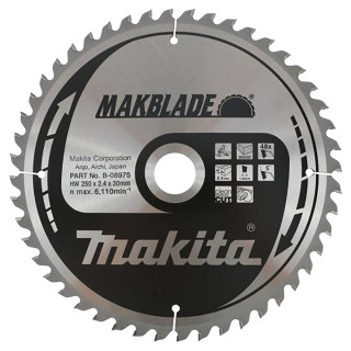 Пильный диск MAKBlade: дерево Makita 250x30 40T