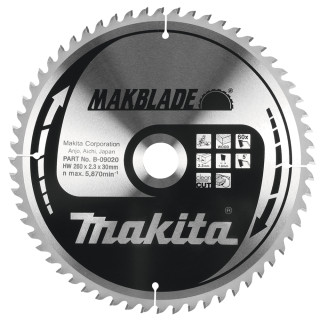Пильный диск MAKBlade: для дерева, Makita , 260 мм, 60 зубьев