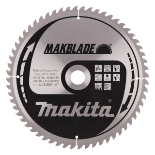 Пильный диск MAKBlade: дерево Makita 305 мм, 60 зубьев