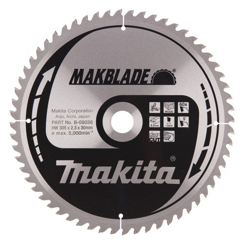 Пильный диск MAKBlade: дерево Makita 305 мм, 60 зубьев