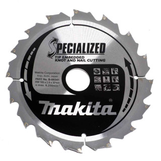Пиляльний диск SPECIALIZED: дерево з цвяхами Makita 185х30 мм 16 зубів