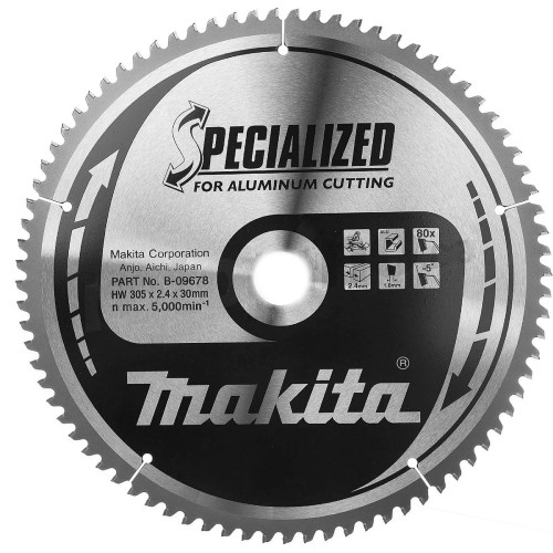 Пильный диск SPECIALIZED: алюминий, ламинат, пластик Makita 305×30 мм 80Т