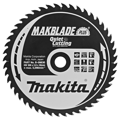 Пиляльний диск MAKBlade Plus: дерево Makita 300 мм 48 зубів
