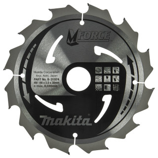 Пиляльний диск MForce: дерево Makita 190x30 мм 12Т