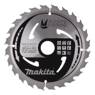 Пиляльний диск MForce: дерево Makita 190x30 мм 24Т