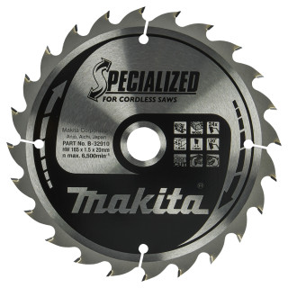 Пиляльний диск SPECIALIZED: дерево Makita 165х20 мм 24 зуба