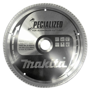 Пиляльний диск SPECIALIZED Makita 250х30 мм 100Т: алюміній, кольорові метали