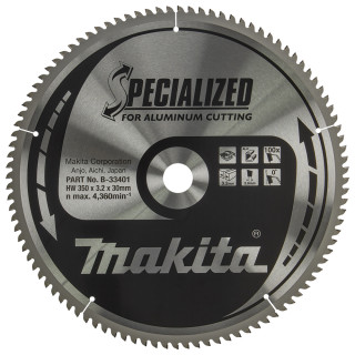 Пиляльний диск SPECIALIZED: алюміній, ламінат Makita 350х30 мм 100 зубів