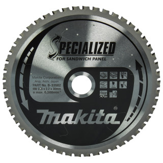 Пиляльний диск SPECIALIZED: сендвіч-панель, сталь, поліуретан Makita 235х30 мм 50Т