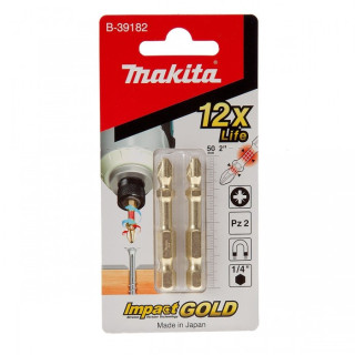 Торсіонна намагнічена подвійна біта Makita PZ2 Impact GOLD 2 шт