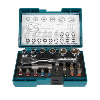 Набір біт та головок з трещіткою Makita 21 шт.