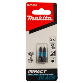 Біта Makita PH1 25 мм Impact Black 2 шт