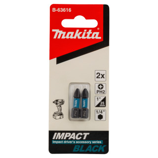 Біта Makita PH2 25 мм Impact Black 2 шт