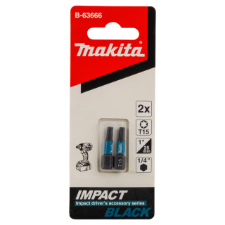 Біта Makita T15 25 мм Impact Black 2 шт