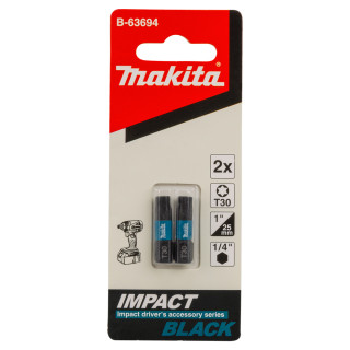 Біта Makita T30 25 мм Impact Black 2 шт