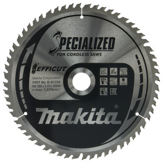 Пильный диск Efficut SPECIALIZED: дерево Makita 260×30 мм 60Т