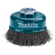 Чашкова дротяна щітка Makita 75 мм
