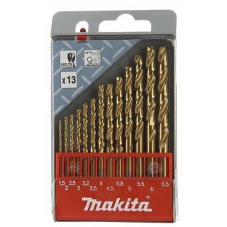 Набір свердел по металу HSS-TIN Makita 13 шт